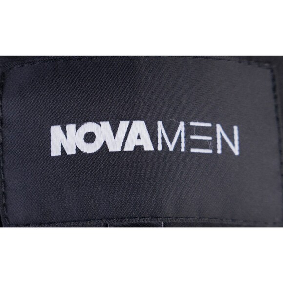 NOVA MEN Dexter Relaxed Jacket Blazer Sz XL (52R) Solid Black Poly Blend NWT - Picture 11 of 14